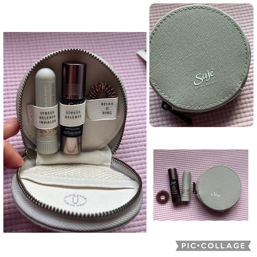 Saje sage green travel aromatherapy kit